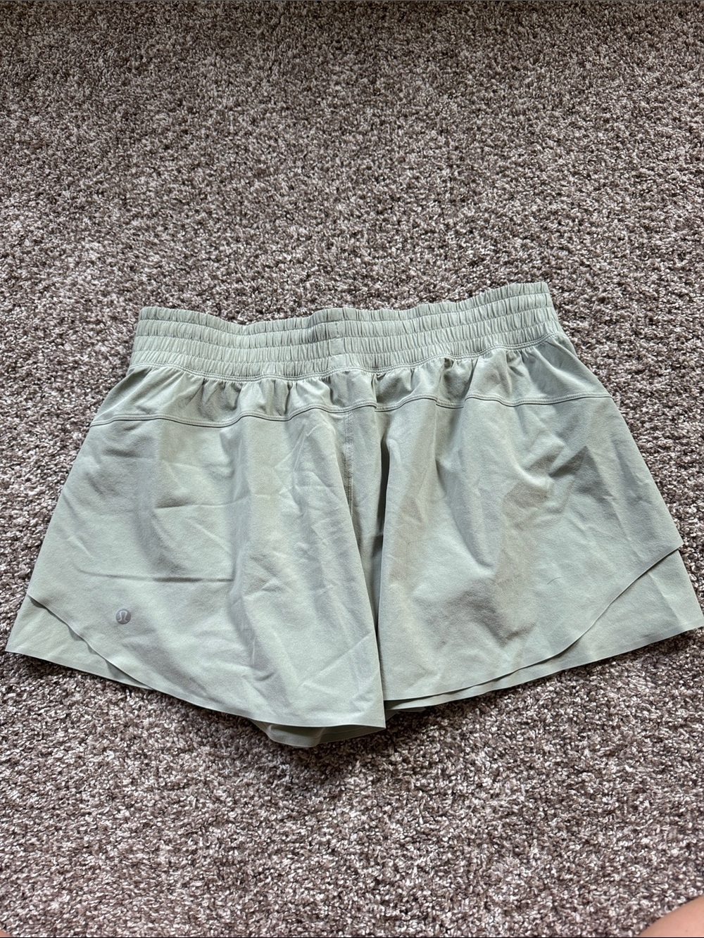 Women's Lululemon AthleticShorts in Sage Green - Picture 2 of 4